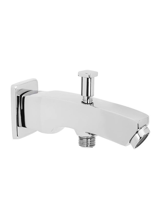Hindware Italian Collection F520010CP Avior Bath Spout with Tip Ton (Water Diverter to Hand Shower), Brass with Chrome Finish - Image 1